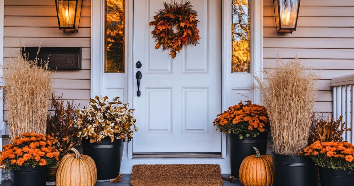 24 Cheap Fall Porch Decor (Warm & Cozy Ideas)